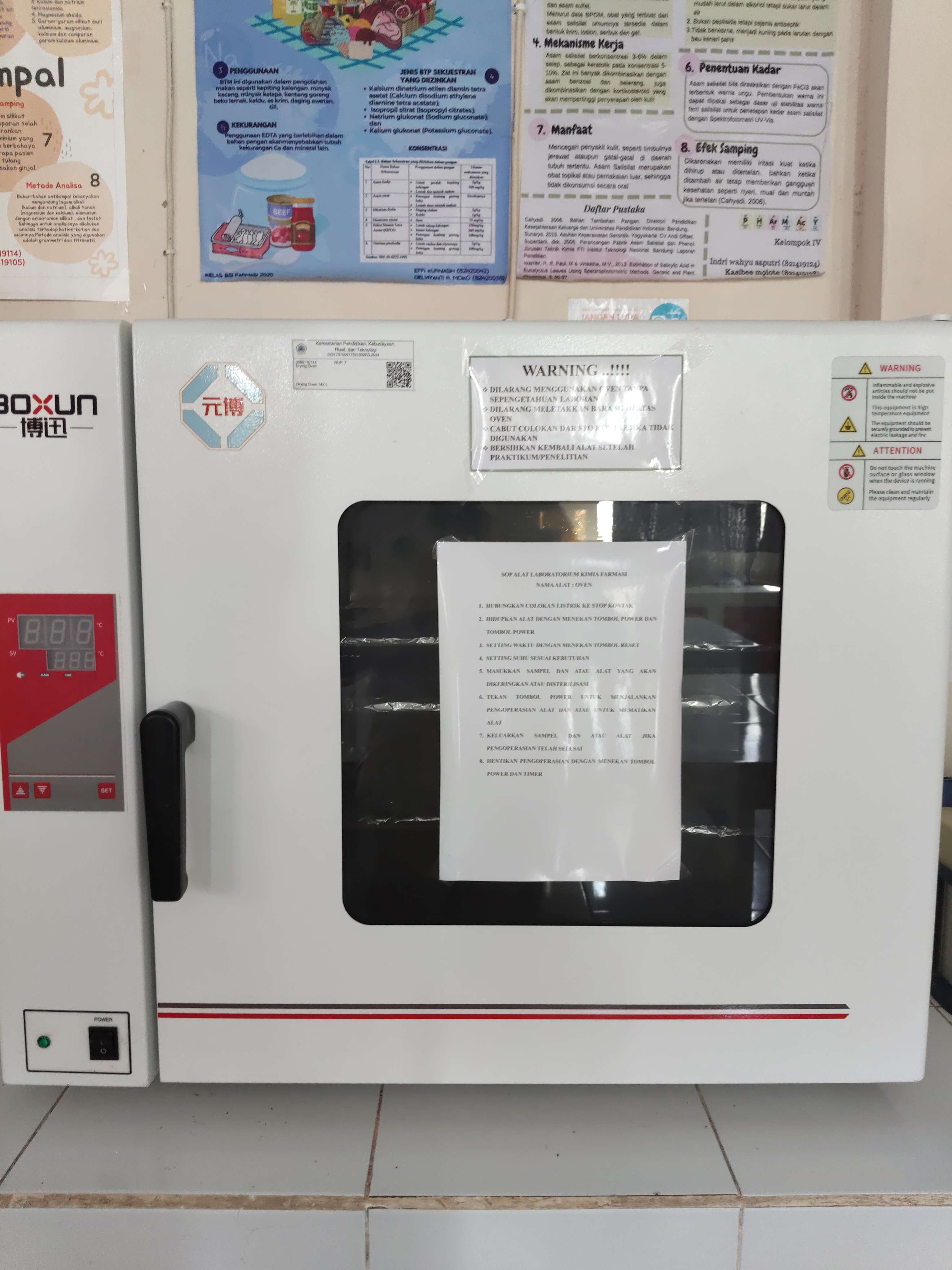 Drying Oven Lab Kimia Farmasi
