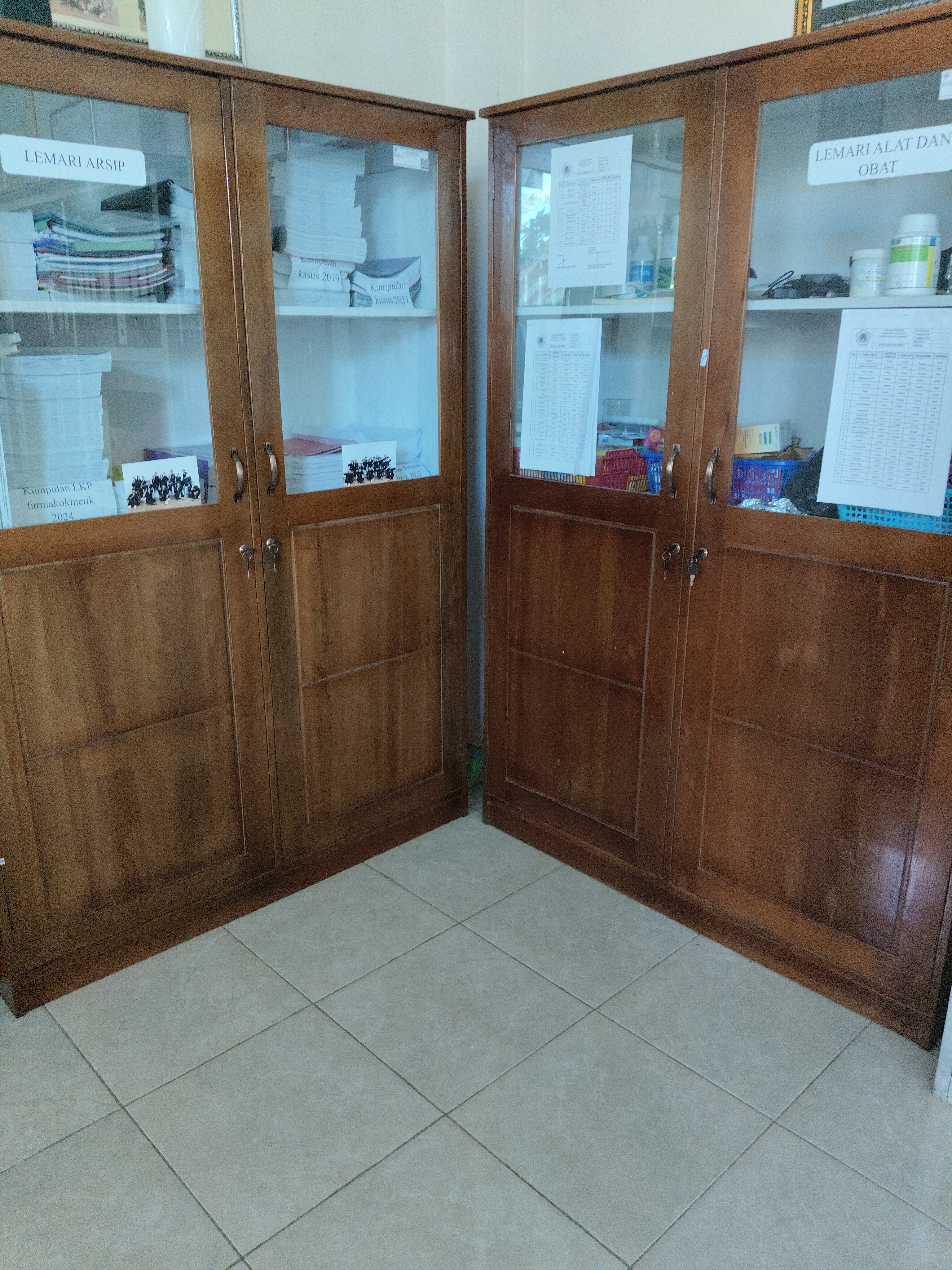 Filing Cabinet Kayu Lab Farmakologi